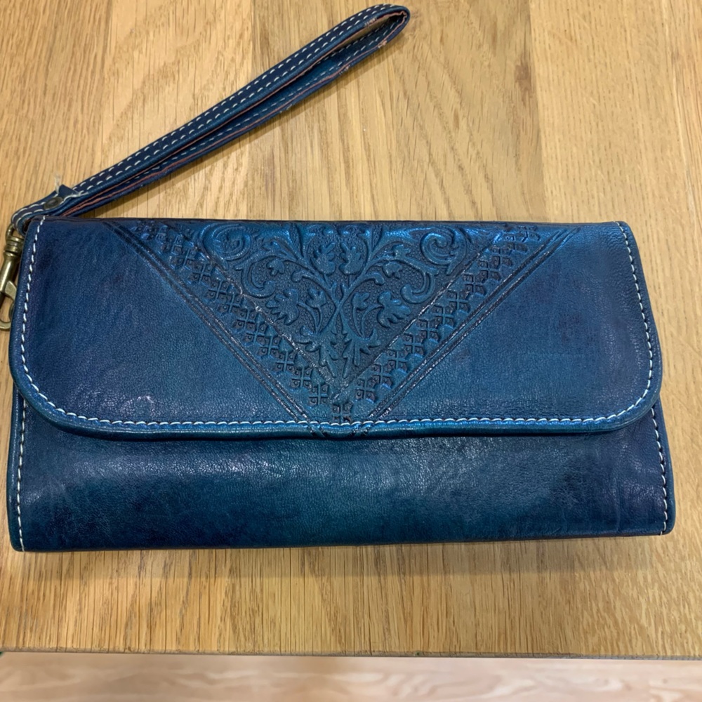 Handmade Leather Pocketbook Wallet.